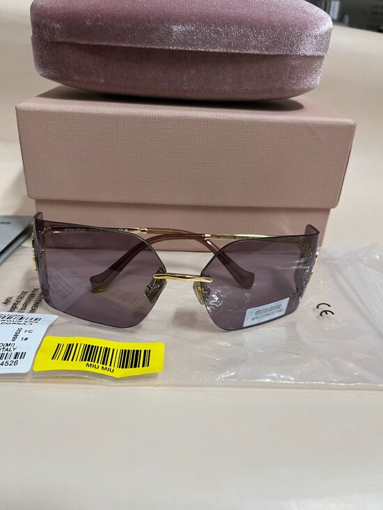 ✨ NEW MIU MIU MU54YS Gold & Lavender Sunglasses ✨ main image 4